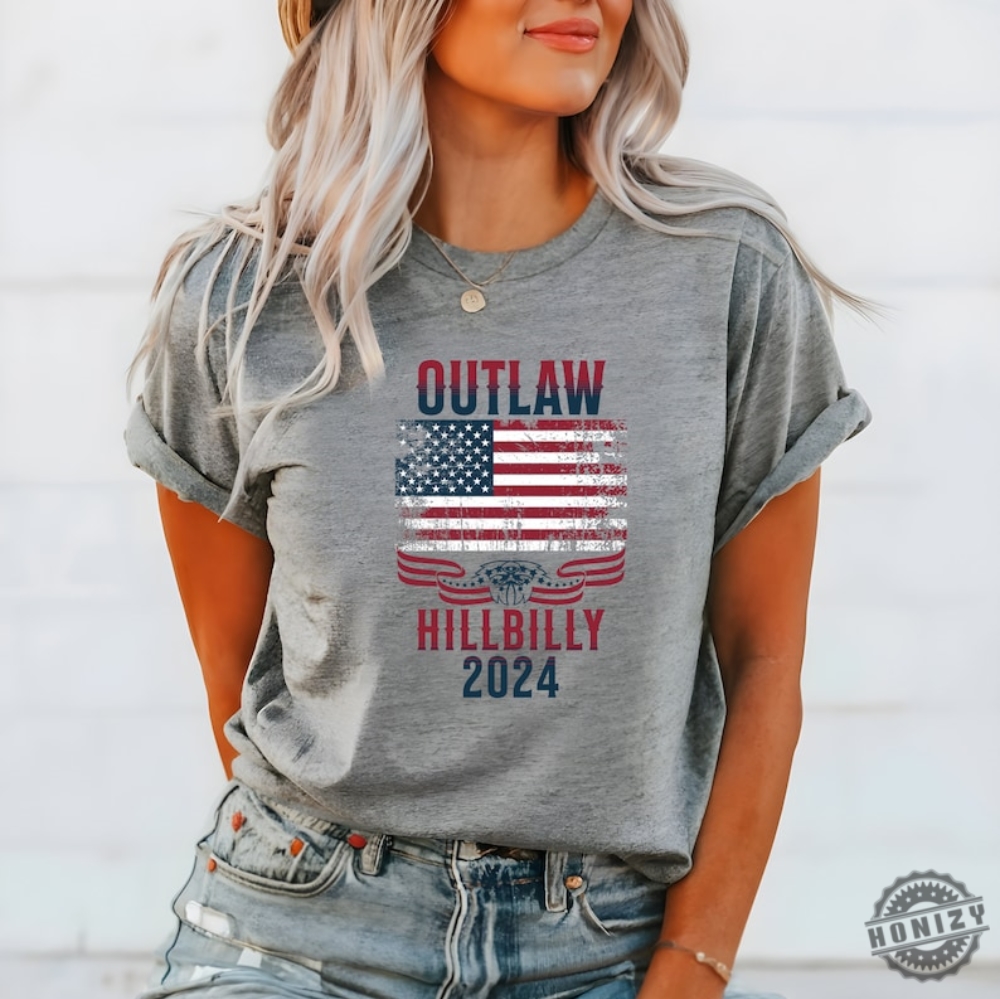 Outlaw And Hillbilly Shirt Donald Trump Jd Vance Sweatshirt Trump For 2024 Tshirt Trump For The People Hoodie Republican Shirt Christmas Tee Holiday Gift