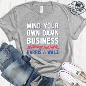 Mind Your Own Damn Business Kamala Harris And Tim Walz 2024 Shirt Big Dad Energy Hoodie Madam President Sweatshirt Fun Aunt Vibe Tshirt Election 2024 Shirt honizy 5