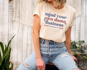 Mind Your Own Business Shirt Tim Walz Harris Walz 2024 Election Tshirt Vote Blue Hoodie Kamala Harris For President 2024 Sweatshirt Funny 2024 Election Shirt honizy 3