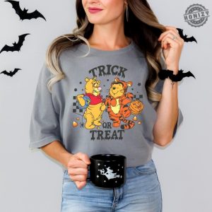 Halloween Trick Or Treat Winnie The Pooh And Tigger Shirt Winnie The Pooh Vintage Halloween Shirt honizy 6