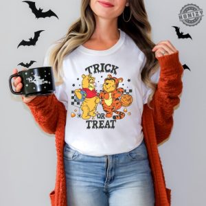 Halloween Trick Or Treat Winnie The Pooh And Tigger Shirt Winnie The Pooh Vintage Halloween Shirt honizy 7