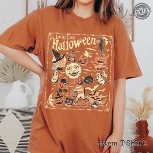 Retro Halloween Shirt Long Live Halloween Sweatshirt Ghost Reading Tshirt Vintage Ghost Halloween Hoodie Retro Fall Shirt honizy 2