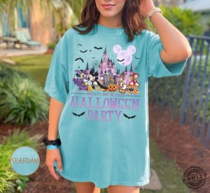 Disney Halloween 2024 Tshirt 2024 Mickey Not So Scary Halloween Party Sweatshirt Disney Halloween Party Hoodie Halloween Family Matching Shirt honizy 2