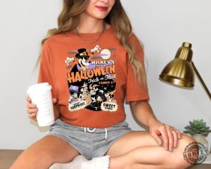 Retro Disney Mickey Halloween Trick Or Treat Shirt Vintage Disney Mickey Halloween Shirt Mickey Not So Scary Shirt honizy 6