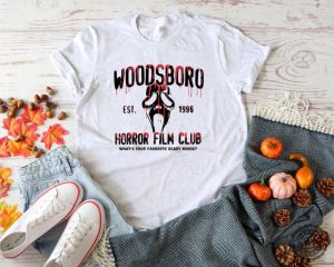 Scream Vintage Halloween Shirt Halloween Sweatshirt Ghostface Hoodie Horror Movie Tshirt Woodsboro Horror Club Shirt honizy 5