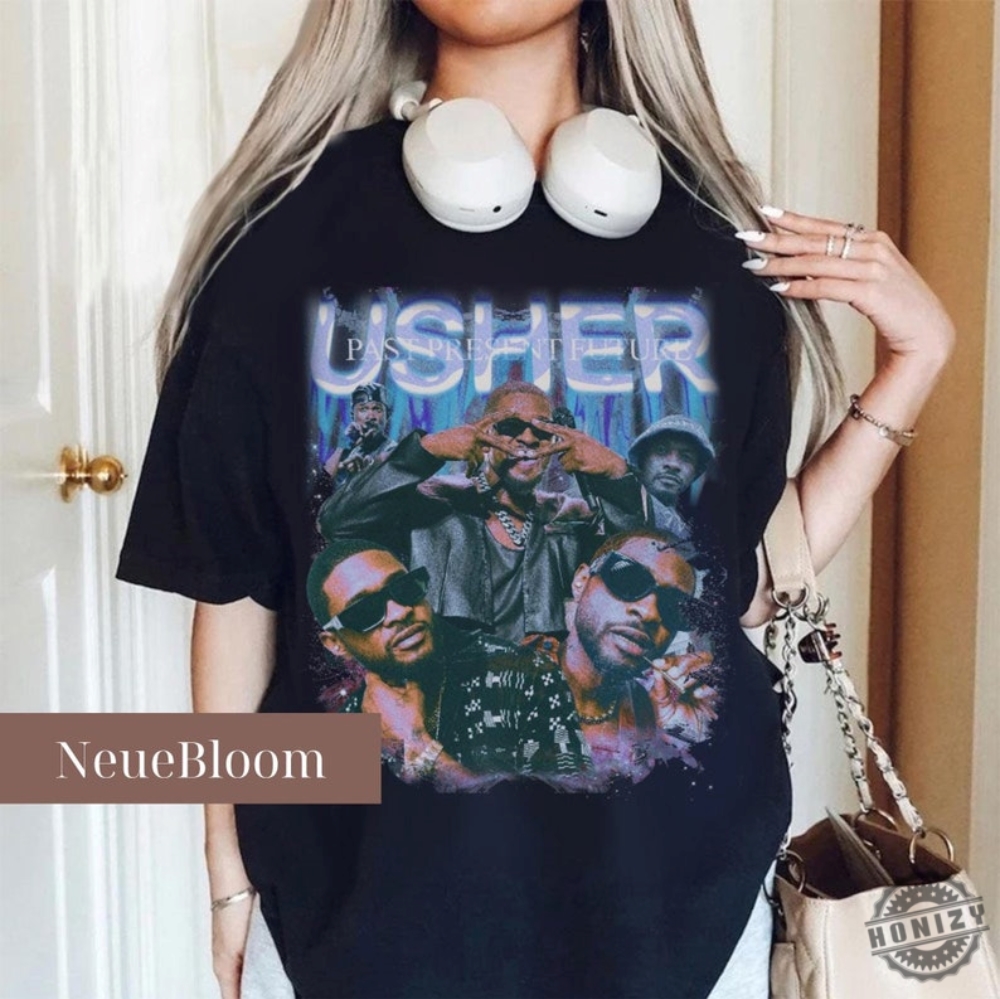 Usher Concert Tshirt Retro Graphic Rb Concert Sweatshirt Usher Coming Home Tour Hoodie Usher Past Present Future Tour Shirt