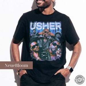 Usher Concert Tshirt Retro Graphic Rb Concert Sweatshirt Usher Coming Home Tour Hoodie Usher Past Present Future Tour Shirt honizy 3