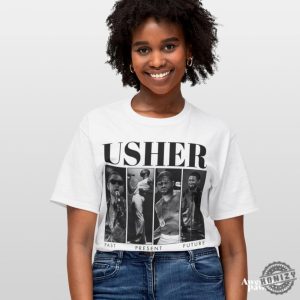 Usher World Tour Shirt Usher Past Present Future World Tour Tshirt Usher Sweatshirt Usher Fan Gift Tour Concert Hoodie Usher Tour 2024 Shirt honizy 4