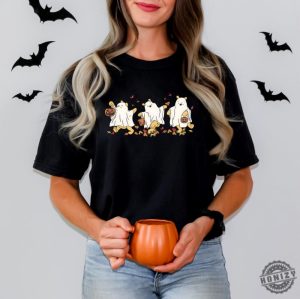 Halloween Winnie The Pooh Ghost Tshirt Spooky Season Sweatshirt Halloween Womens Hoodie Cute Fall Autumn Leaf Shirt honizy 6