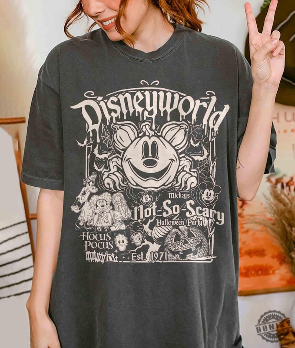 Disneyworld Est.1971 Halloween Shirt Mickeys Not So Scary Party Tshirt Hocus Pocus Hoodie Disney Halloween Sweatshirt Halloween Gift