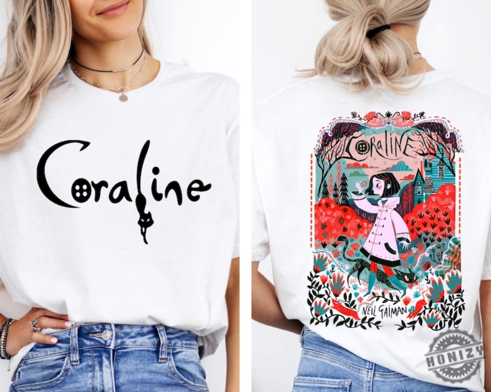Coraline Spooky Movie Halloween Shirt Halloween Coraline Tshirt Spooky Coraline Doll Sweatshirt Coraline Movie Vintage Hoodie Coraline Movie Shirt honizy 2