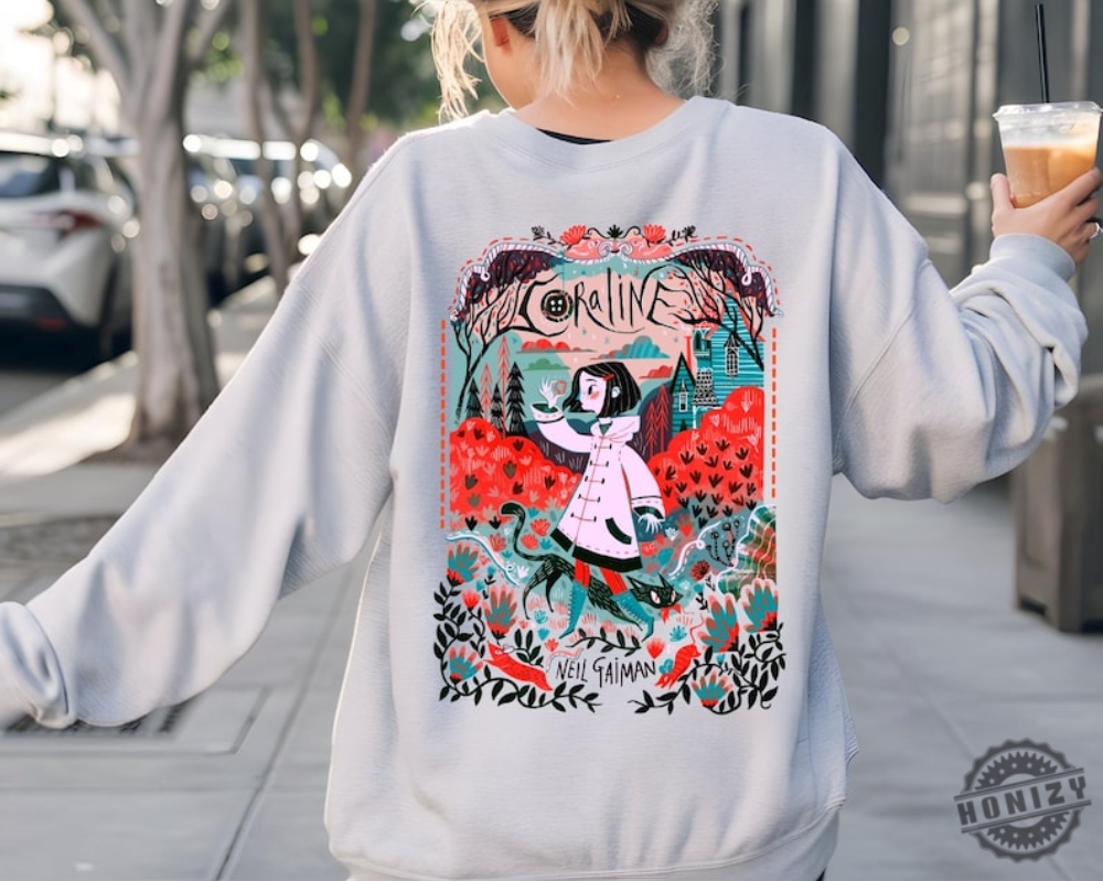 Coraline Spooky Movie Halloween Shirt Halloween Coraline Tshirt Spooky Coraline Doll Sweatshirt Coraline Movie Vintage Hoodie Coraline Movie Shirt honizy 4