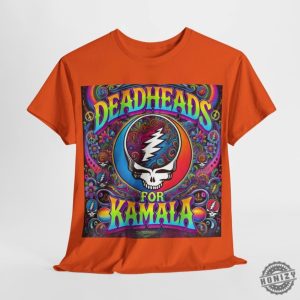 Deadheads For Kamala Shirt Grateful Dead Fans Supporting Kamala Harris For President In 2024 Psychedelic Trippy Shirt honizy 2