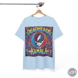 Deadheads For Kamala Shirt Grateful Dead Fans Supporting Kamala Harris For President In 2024 Psychedelic Trippy Shirt honizy 5