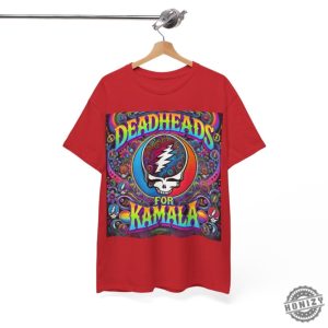 Deadheads For Kamala Shirt Grateful Dead Fans Supporting Kamala Harris For President In 2024 Psychedelic Trippy Shirt honizy 6