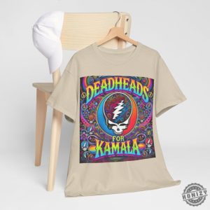 Deadheads For Kamala Shirt Grateful Dead Fans Supporting Kamala Harris For President In 2024 Psychedelic Trippy Shirt honizy 7