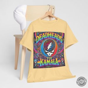 Deadheads For Kamala Shirt Grateful Dead Fans Supporting Kamala Harris For President In 2024 Psychedelic Trippy Shirt honizy 8