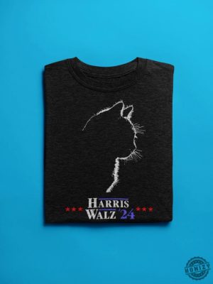 Harris Walz Shirt Cat Ladies For Cat Owners Kamala Gift honizy 4