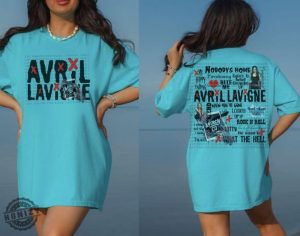 Avril Lavigne Music Song Title Shirt honizy 3