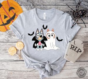 Bluey Theme Halloween Party Shirt Bluey Cartoon Sweatshirt Spooky Season Tshirt Cute Booey Halloween Hoodie Toddler Shirt honizy 6