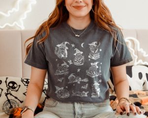 Cat Halloween Shirt 90S Cat Witch Vintage Hoodie Funny Witch Cat Tshirt Halloween Cat Lovers Gift honizy 6