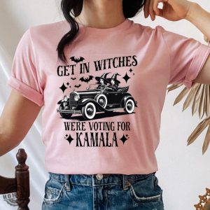 Kamala Harris Shirt Halloween Election Sweatshirt Get In Witches Hoodie Were Voting For Kamala Tshirt honizy 4