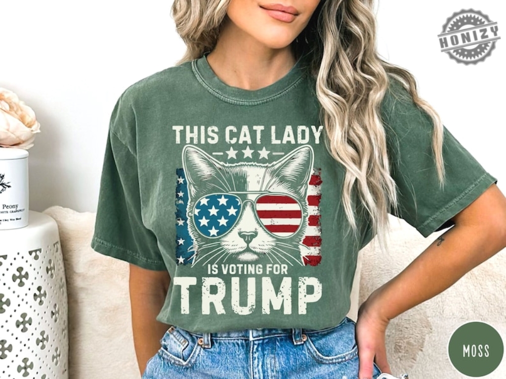 This Cat Lady Is Voting For Trump Maga Shirt Cat Mom For Trump Tshirt Trump 2024 Hoodie Cat Mama Sweatshirt Trump Vance Merch