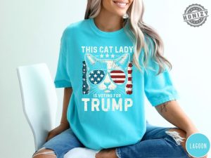 This Cat Lady Is Voting For Trump Maga Shirt Cat Mom For Trump Tshirt Trump 2024 Hoodie Cat Mama Sweatshirt Trump Vance Merch honizy 2