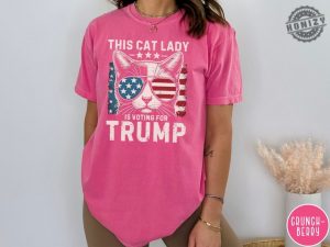 This Cat Lady Is Voting For Trump Maga Shirt Cat Mom For Trump Tshirt Trump 2024 Hoodie Cat Mama Sweatshirt Trump Vance Merch honizy 3