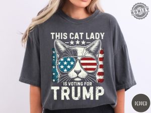 This Cat Lady Is Voting For Trump Maga Shirt Cat Mom For Trump Tshirt Trump 2024 Hoodie Cat Mama Sweatshirt Trump Vance Merch honizy 4