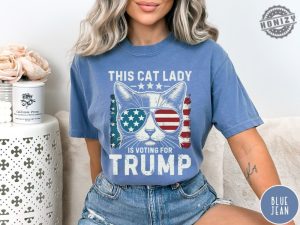 This Cat Lady Is Voting For Trump Maga Shirt Cat Mom For Trump Tshirt Trump 2024 Hoodie Cat Mama Sweatshirt Trump Vance Merch honizy 5