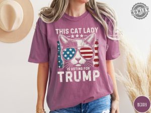 This Cat Lady Is Voting For Trump Maga Shirt Cat Mom For Trump Tshirt Trump 2024 Hoodie Cat Mama Sweatshirt Trump Vance Merch honizy 6