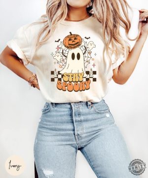 Ghost Shirt Cute Fall Halloween Hoodie Spooky Season Sweatshirt Halloween Tshirt honizy 2