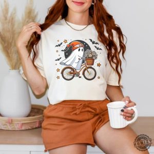 Cute Halloween Ghost Shirt Halloween Womens Sweatshirt Fall Halloween Party Tshirt Spooky Season Hoodie Autumn Shirt honizy 2