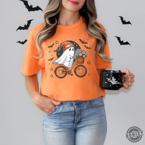 Cute Halloween Ghost Shirt Halloween Womens Sweatshirt Fall Halloween Party Tshirt Spooky Season Hoodie Autumn Shirt honizy 7