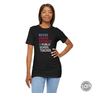 Never Underestimate A Public School Teacher Shirt 2024 Vote Tshirt Democrats Gift Democrat Vote 2024 Hoodie Elections Sweatshirt Democrat Unisex Shirt honizy 6