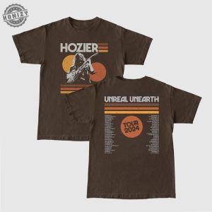 Unreal Unearth 2024 Tour Dates Shirt Hozier Merch honizy 3