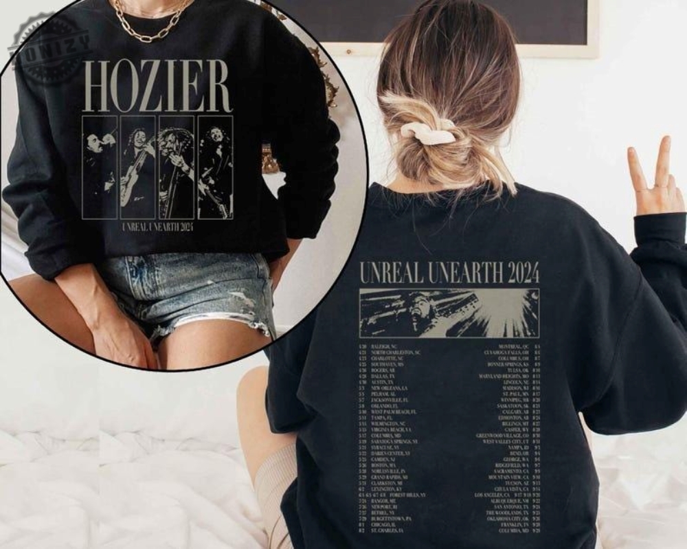 Unreal Unearth Tour Dates 2Side Shirt Hozier 2024 Inspired Graphic Shirt