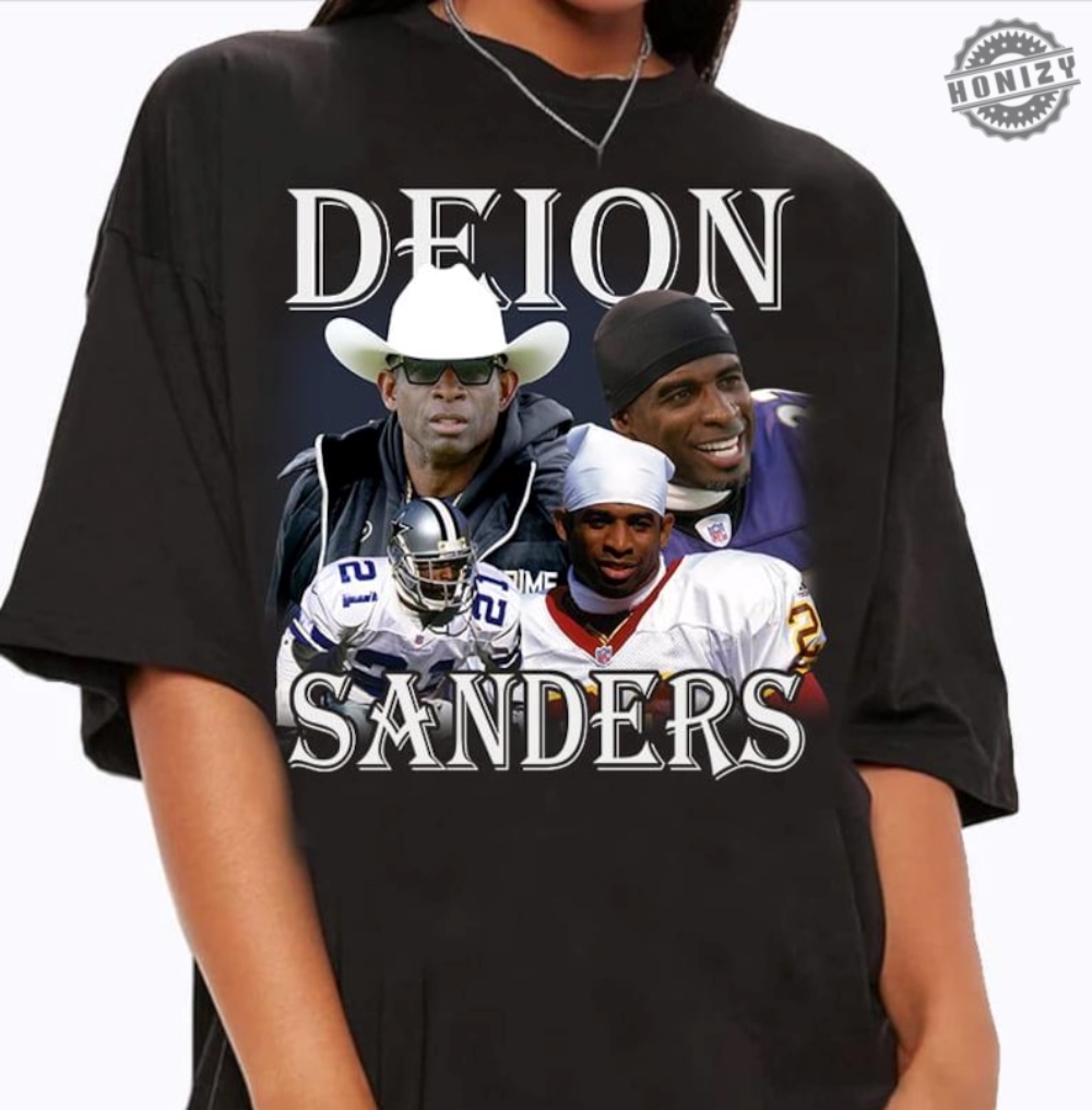 Vintage 90S Graphic Deion Sanders Tshirt Retro Deion Sanders Sweatshirt Retro American Football Gift For Man And Woman Unisex Shirt