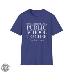 Never Underestimate A Public School Teacher Shirt honizy 2