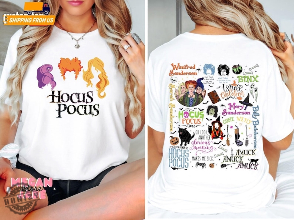 Hocus Pocus Halloween Shirt Disney Halloween Tee Retro Hocus Pocus Sweatshirt Spooky Season Hoodie Halloween Gift 2024