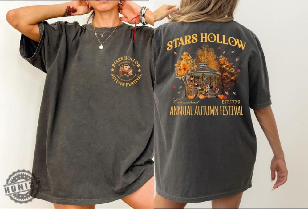 Stars Hollow Fall Shirt Annual Autumn Festival Sweatshirt Vintage Style Stars Hollow Hoodie Lukes Diner Coffee Tee