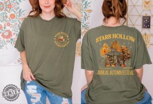 Stars Hollow Fall Shirt Annual Autumn Festival Sweatshirt Vintage Style Stars Hollow Hoodie Lukes Diner Coffee Tee honizy 4