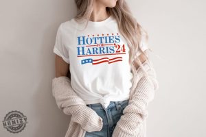 Hotties For Harris Shirt Kamala Harris Hoodie Kamala Hotties Tshirt Democrat Sweatshirt Vote Blue Liberal Feminist Shirt Kamala 2024 Tee honizy 2