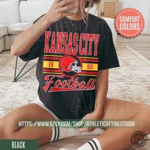 Kansas City Football Vintage Style Shirt Kansas City Football Crewneck Sweatshirt Football Tshirt Kansas City Fan Gifts honizy 4