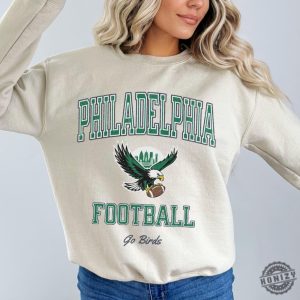 Philadelphia Football Go Birds Crewneck Sweatshirt Philadelphia Football Season Tshirt Vintage Eagles Hoodie Philadelphia Shirt honizy 4