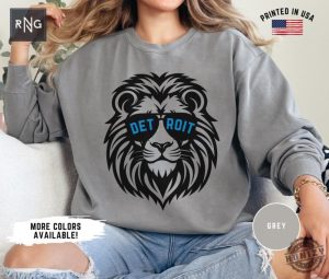 Detroit Football Shirt Lions Football Sweatshirt Detroit Football Crewneck Hoodie Detroit Sports Apparel Retro Lions Football Gift honizy 5