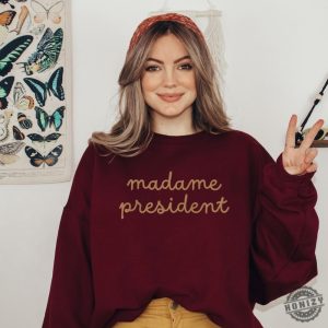 Madame President Shirt Kamala Harris Sweater President Kamala 2024 Hoodie Liberal Democrat Feminist Tshirt Pro Harris Shirt honizy 4