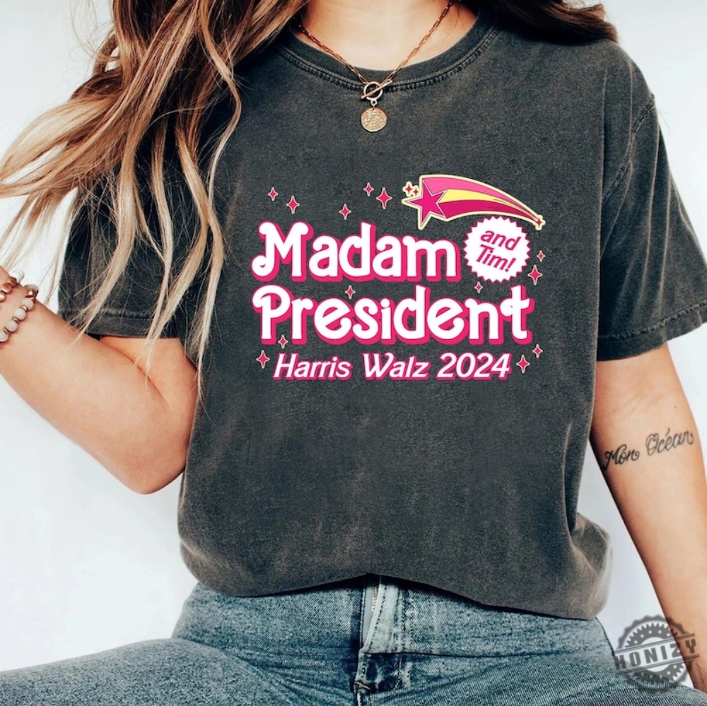 Madam President Harris Walz 2024 Shirt Kamala Harris Tshirt Madam President Hoodie Tim Walz Harris Walz Sweatshirt Election 2024 Shirt