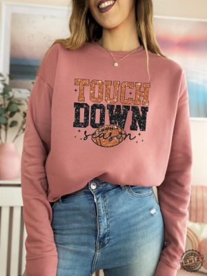 Touch Down Season Tshirt Game Day Shirt For Mom Football Mom Sweater Football Lover Hoodie American Football Tshirt Sports Mom Shirt honizy 2